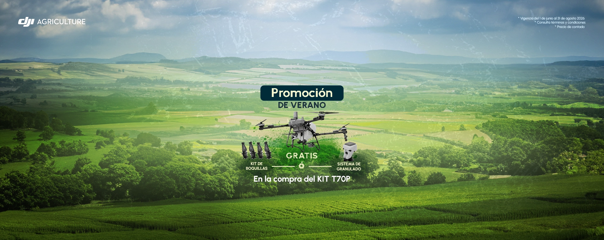 ¡Promoción! Drone DJI Agras T70P + Regalo