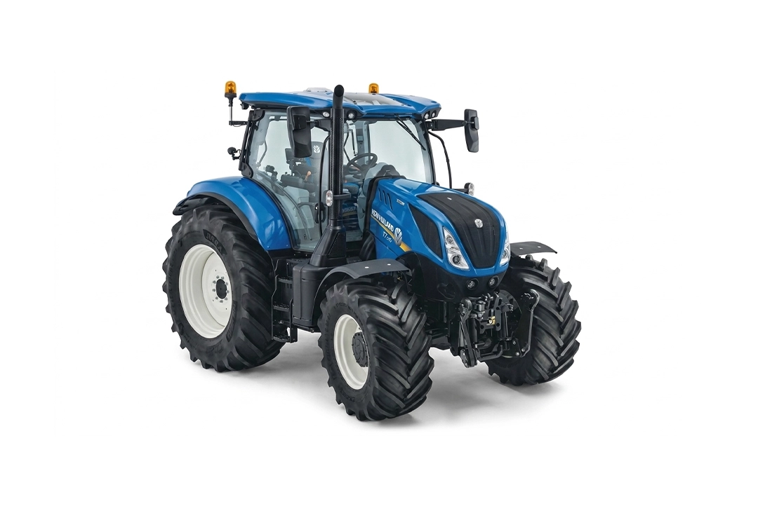 Tractor agrícola con cabina cerrada New Holland T7 260 azul