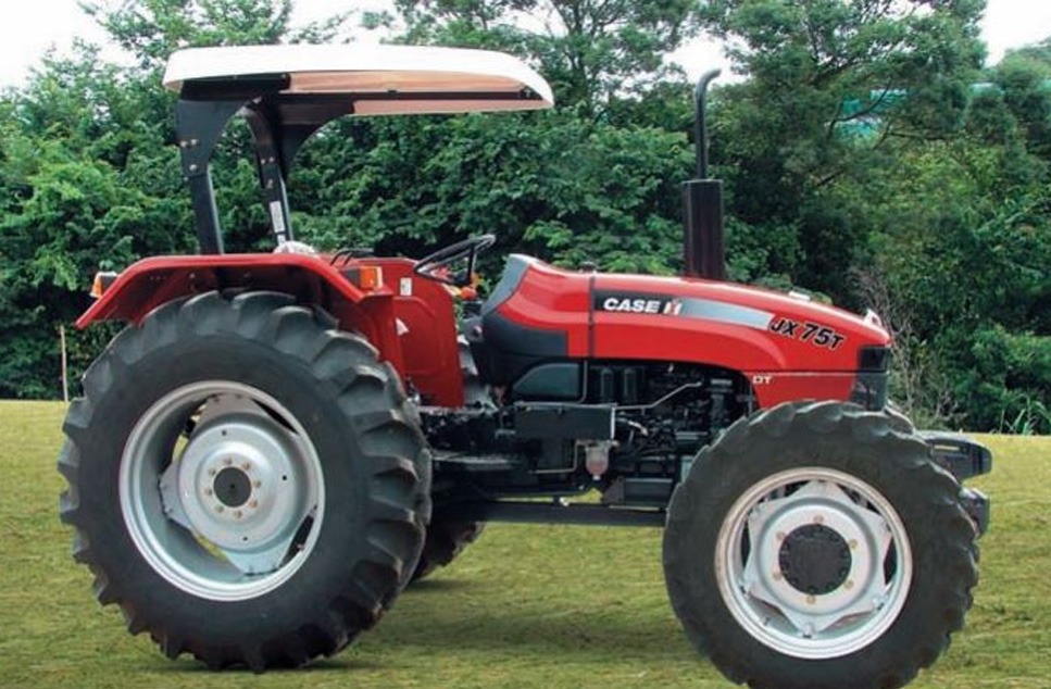 Tractor agrícola Case IH JX55T de color rojo