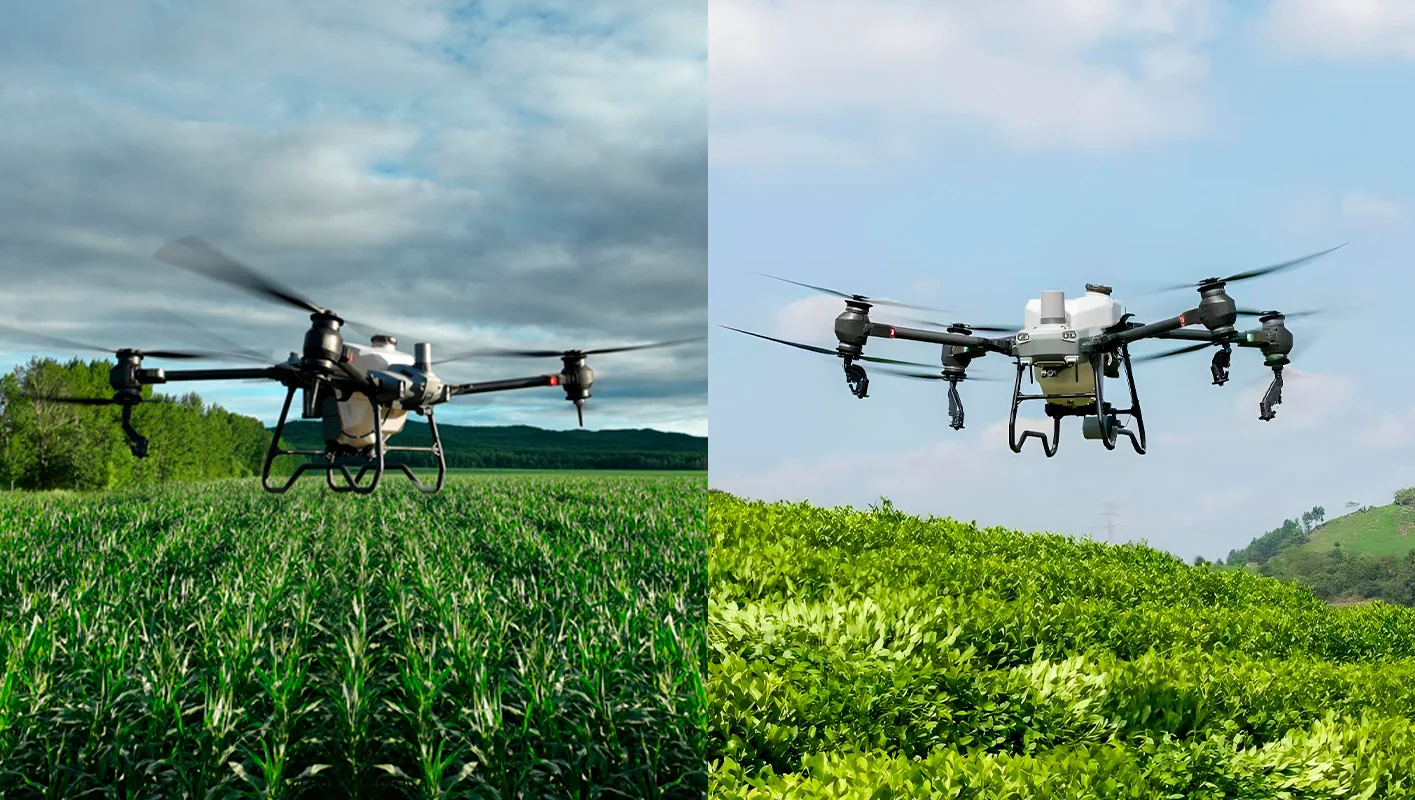 Drones agricolas DJI Agras T40 y Agras T50