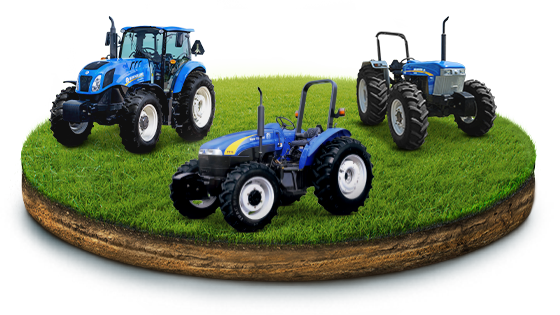 Tractores agrícola azules marca new holland